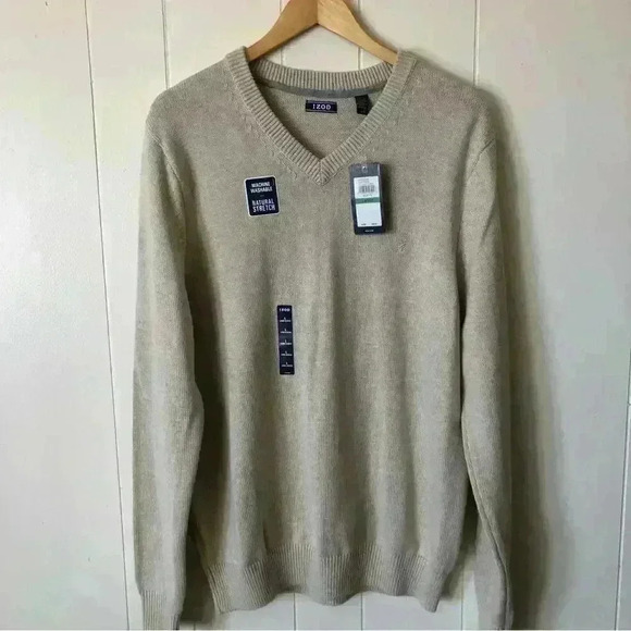 Izod Cotton Blend Sweater Size L - Picture 1 of 7